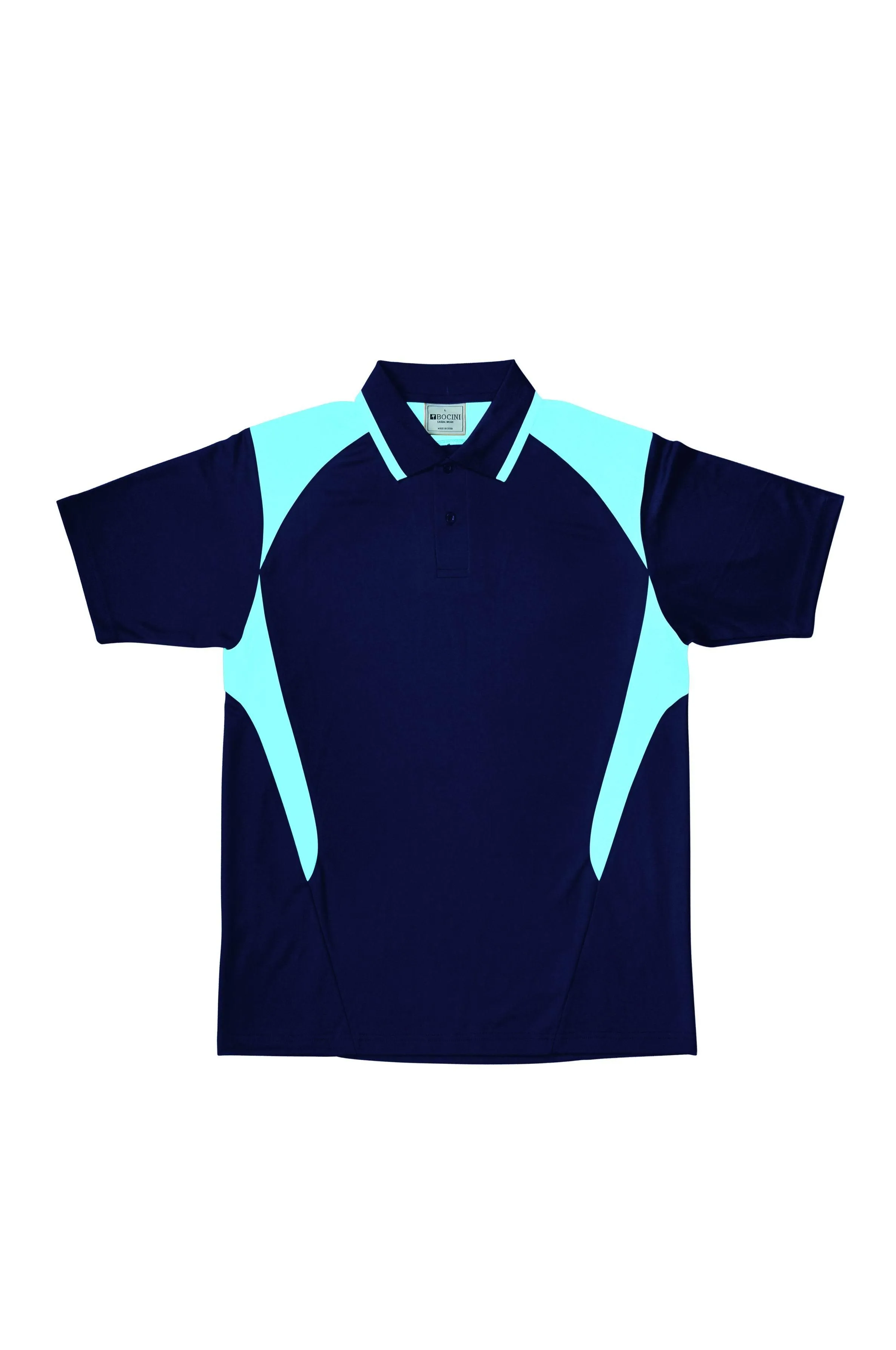 Active Golf Polo - Navy/Sky