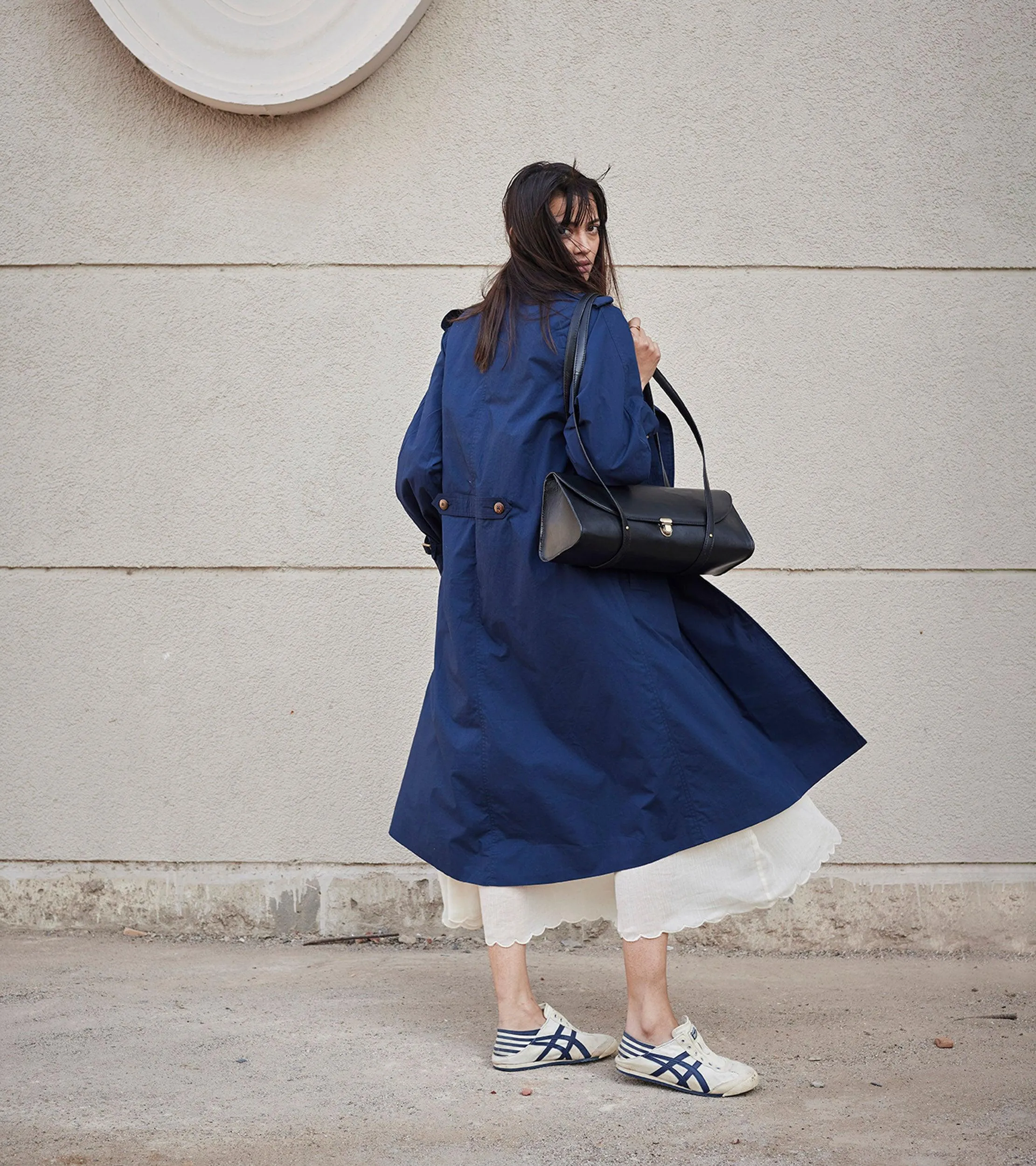 Blue Sage Trench Coat