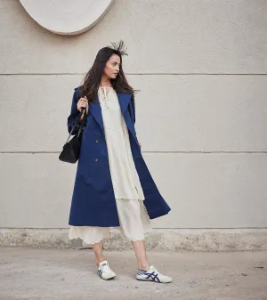 Blue Sage Trench Coat