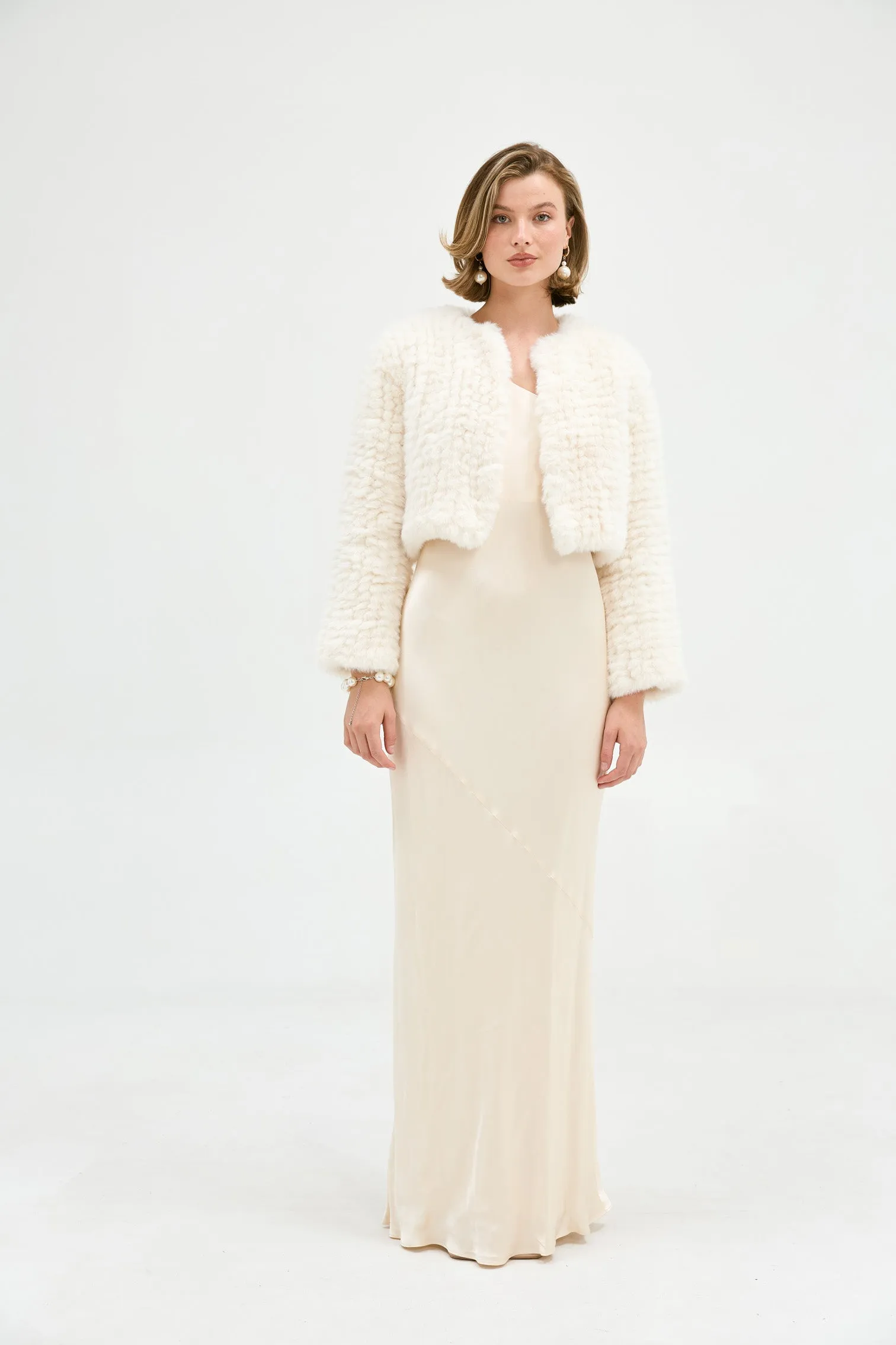 Bridal Faux Lola Jacket - Ivory