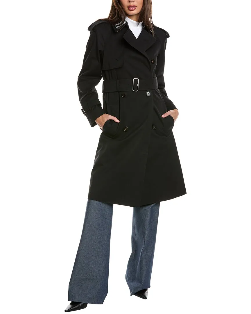 Burberry Detachable-Collar Trench Coat