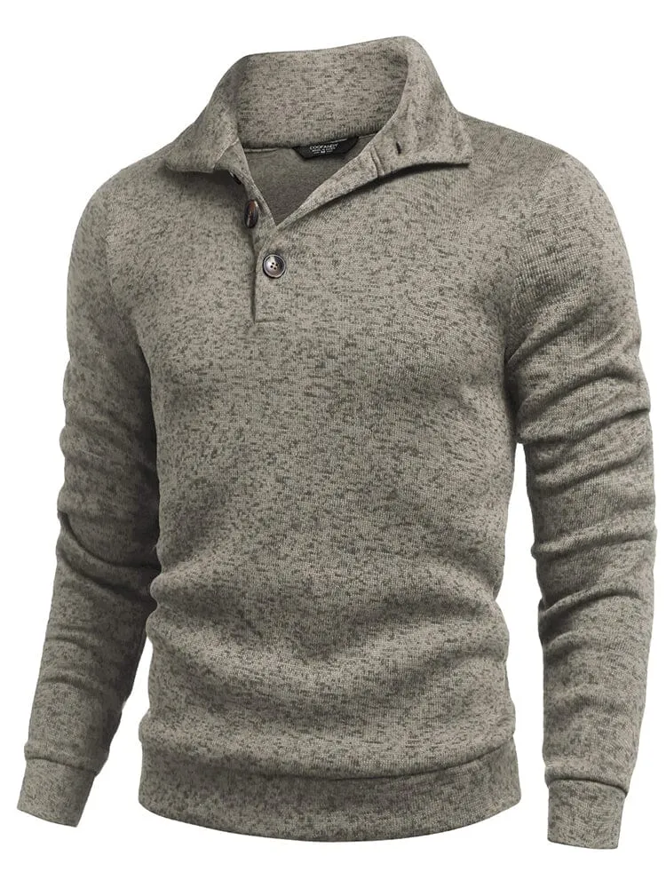 Casual Thermal Texured Knitted Sweatshirt (US Only)