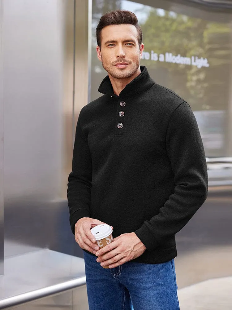 Classic Casual Thermal Knitted Sweatshirt (US Only)