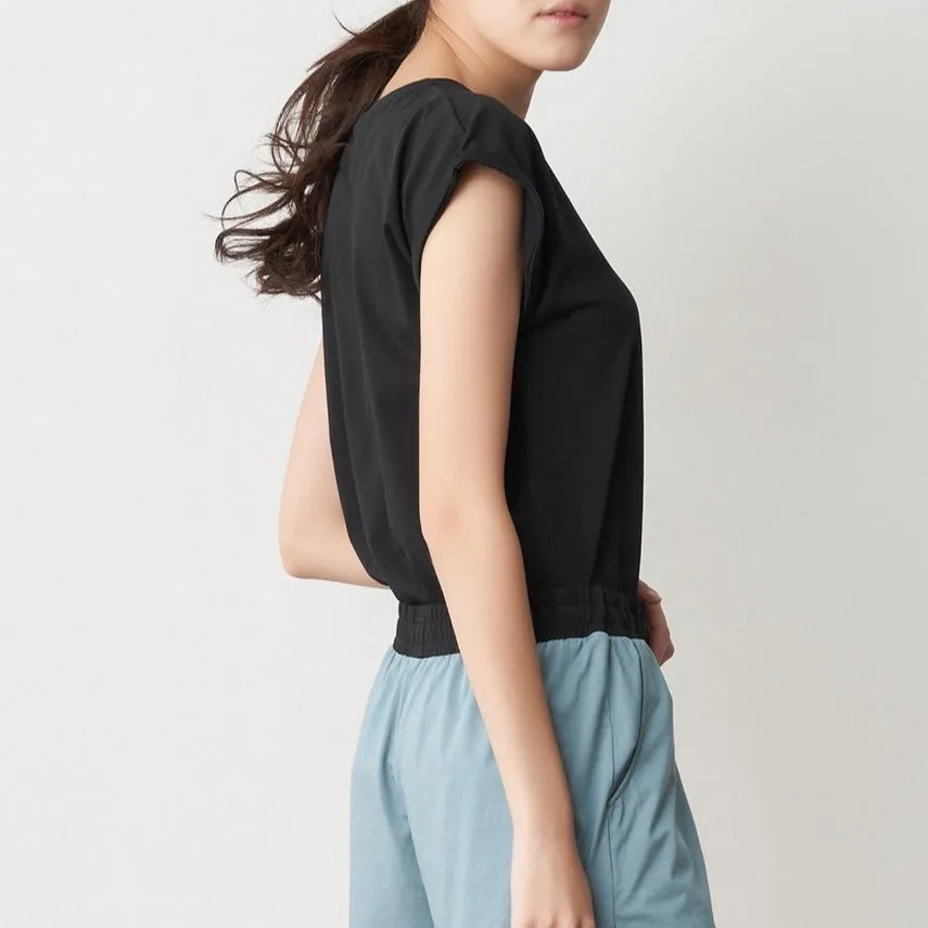 Cool Cotton Cap Sleeve Relaxed Top