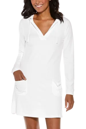 Coolibar Catalina Beach Coverup Dress UPF 50  - White - FINAL SALE