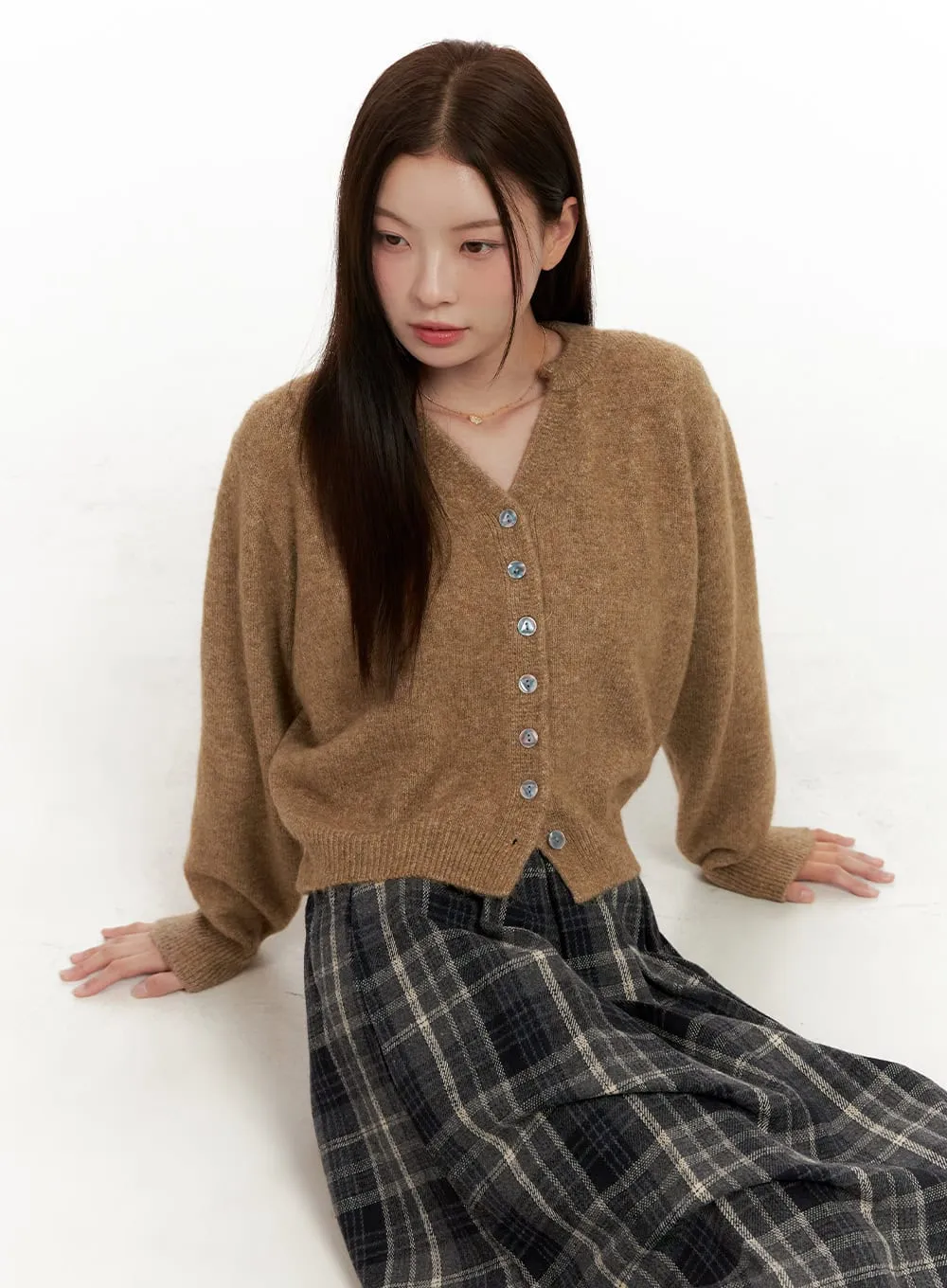 Cozy Buttoned Knit Cardigan ON422