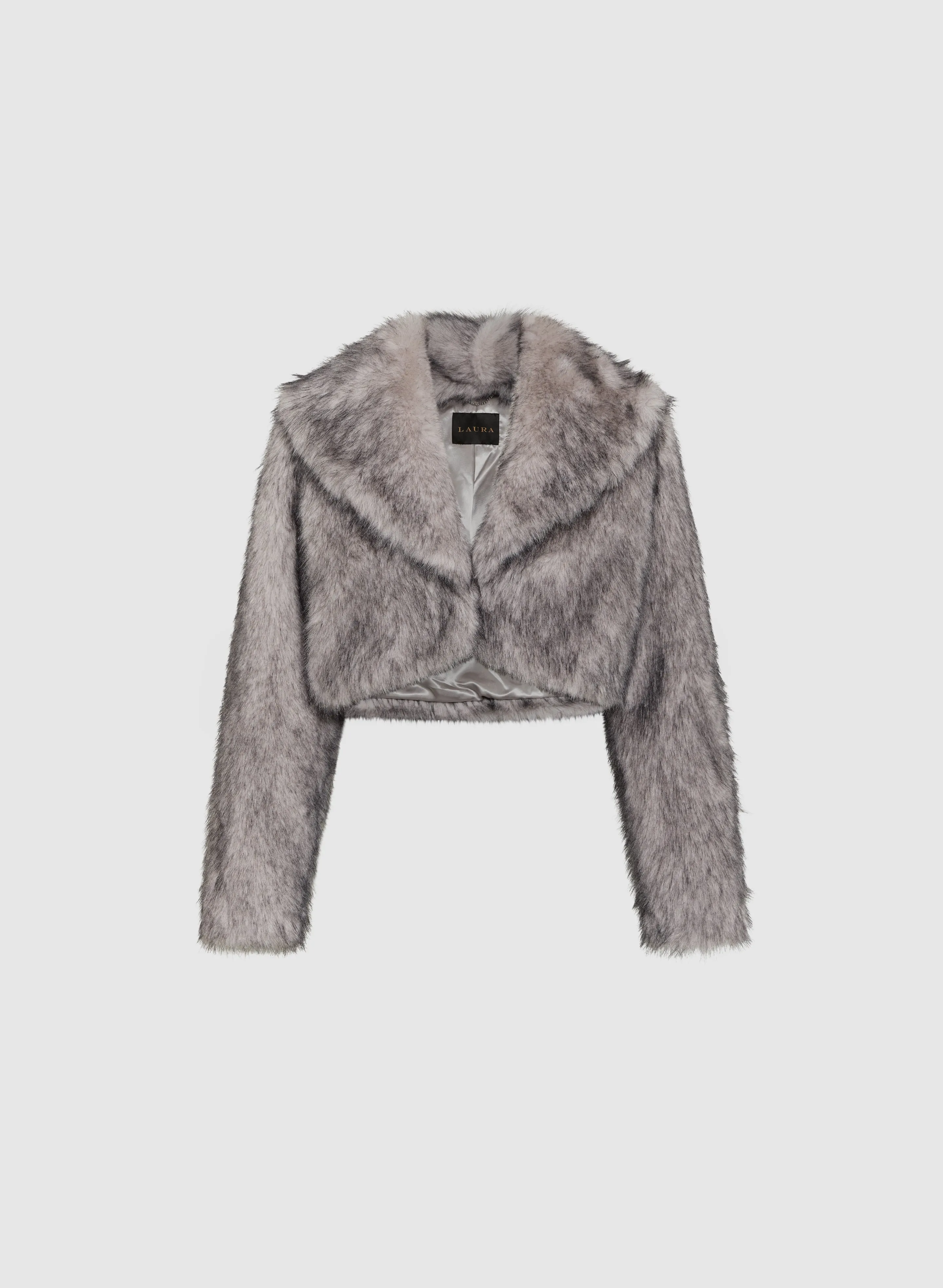 Cropped Faux Fur Jacket