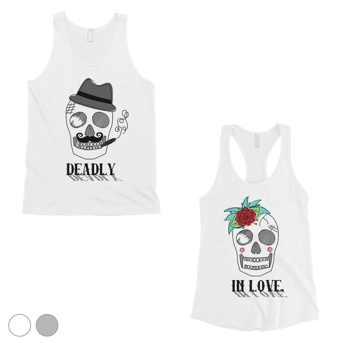 Deadly In Love Matching Couple Tank Tops