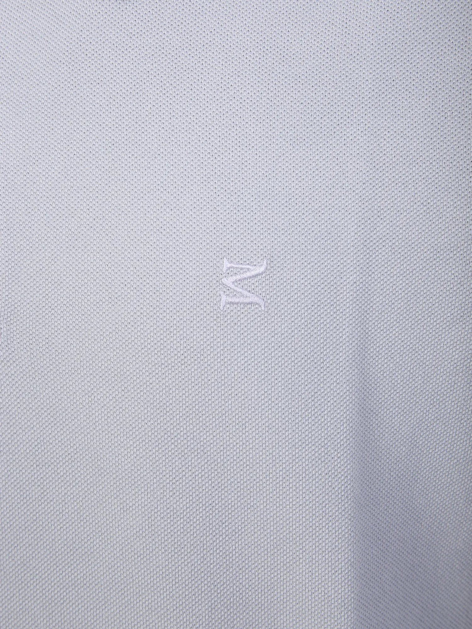 Embroidered logo polo grey