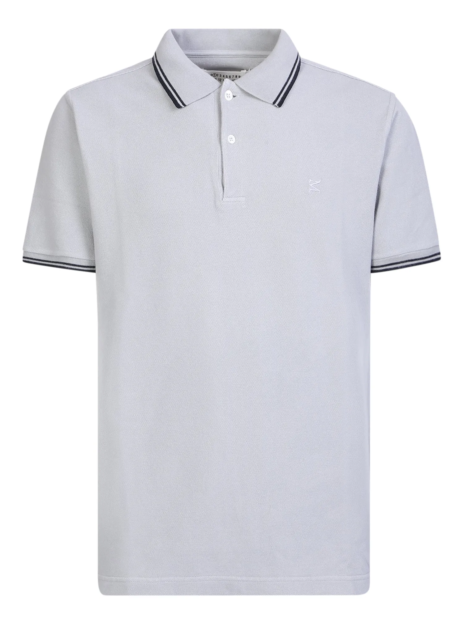 Embroidered logo polo grey