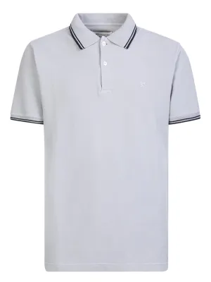 Embroidered logo polo grey