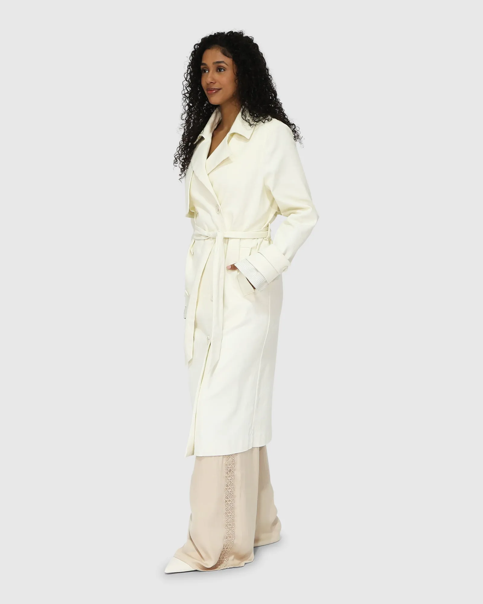 Empirical Trench Coat - Cream