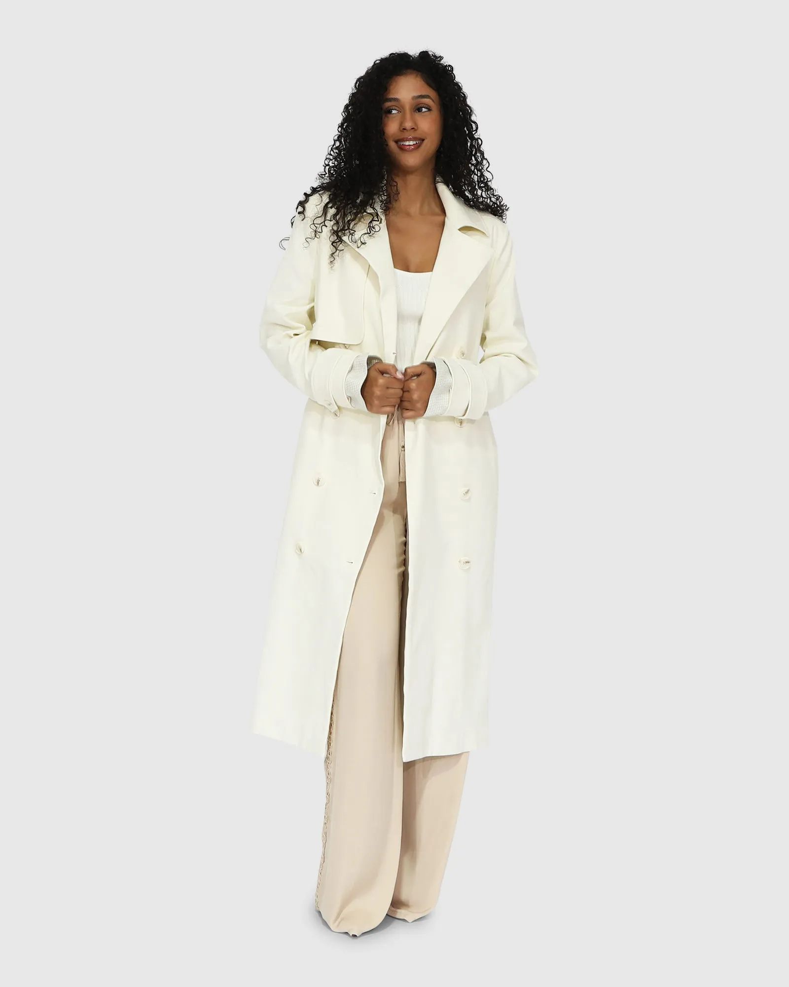 Empirical Trench Coat - Cream