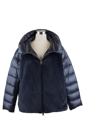 Faux Fur Down Puffer Jacket