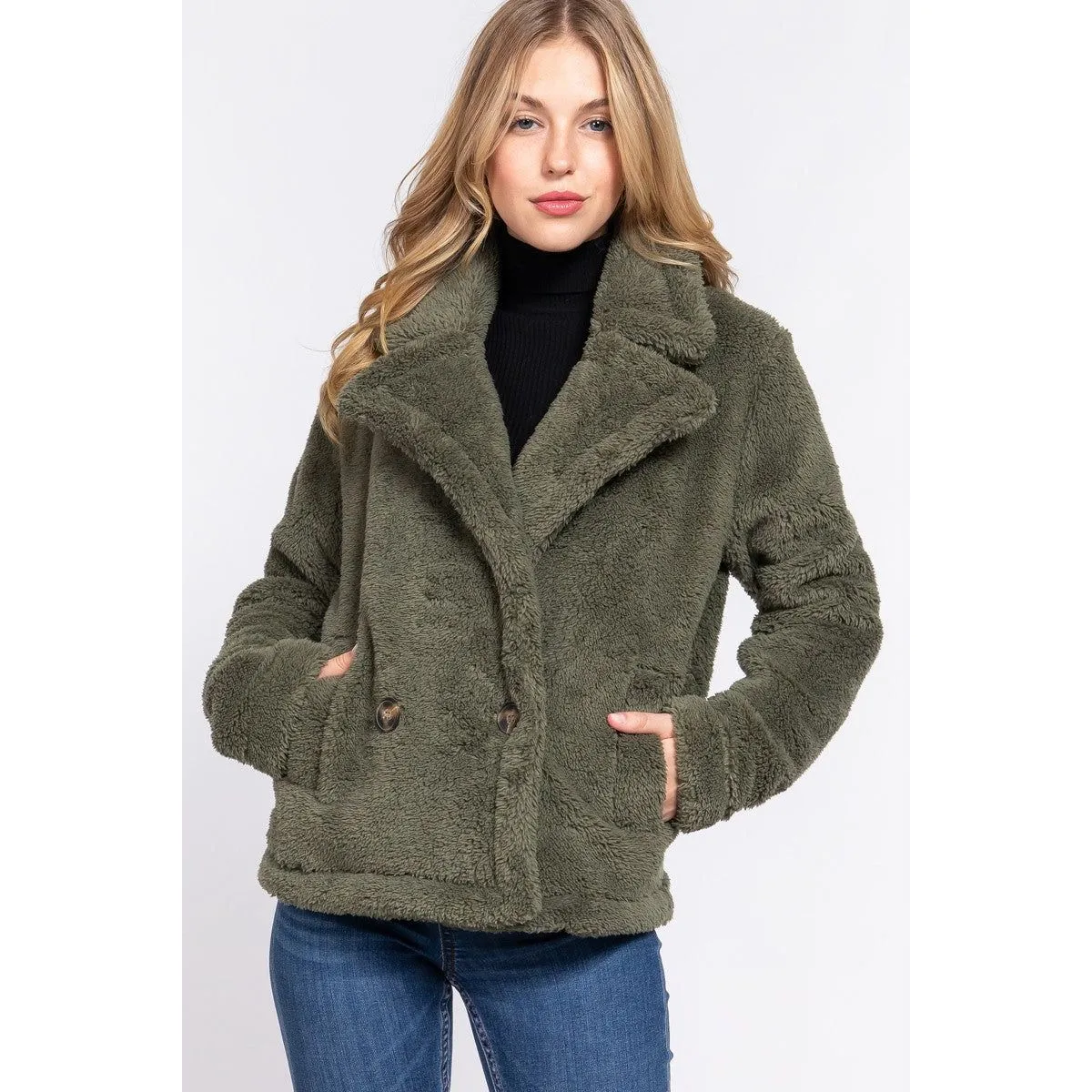 Faux Fur Sherpa Jacket