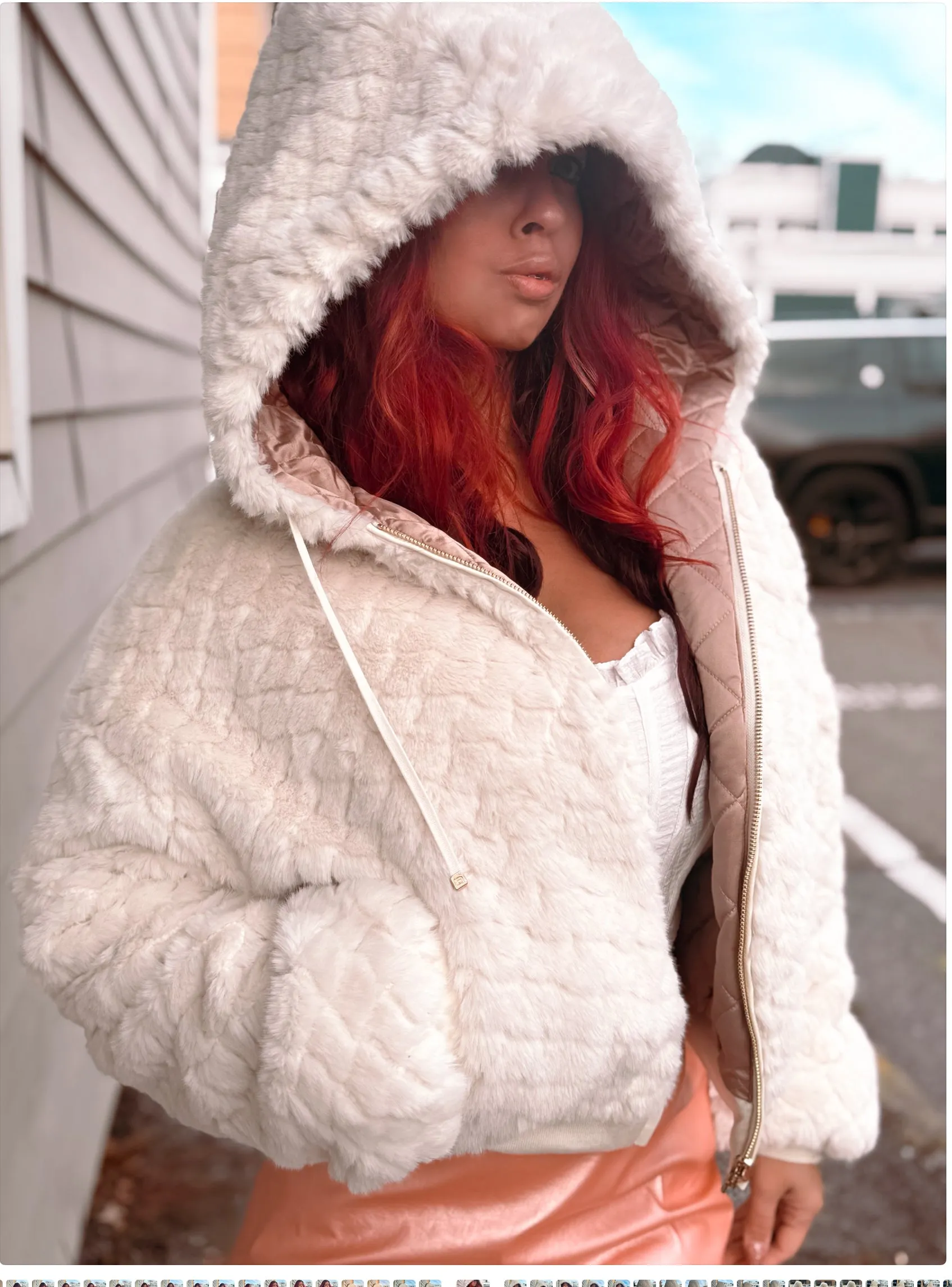 Fawn Reversible Faux Fur Hoodie