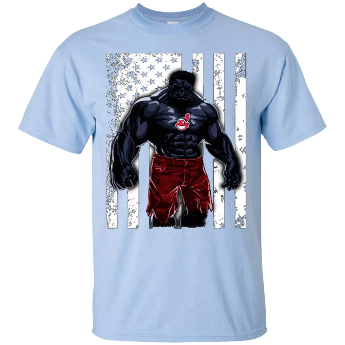 Giants Hulk Cleveland Indians T-shirt Flag Men Cotton T-Shirt