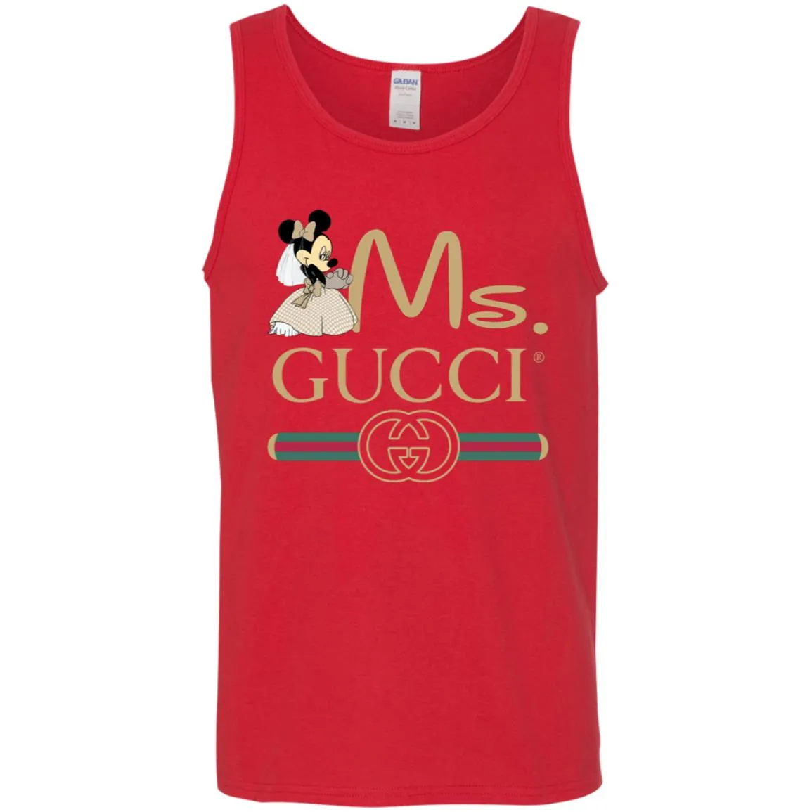 Gucci Couple Disney Ms Minnie Valentine's Day T-shirt Men Cotton Tank