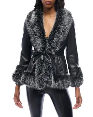 KENZY-NEW FAUX FUR JACKET