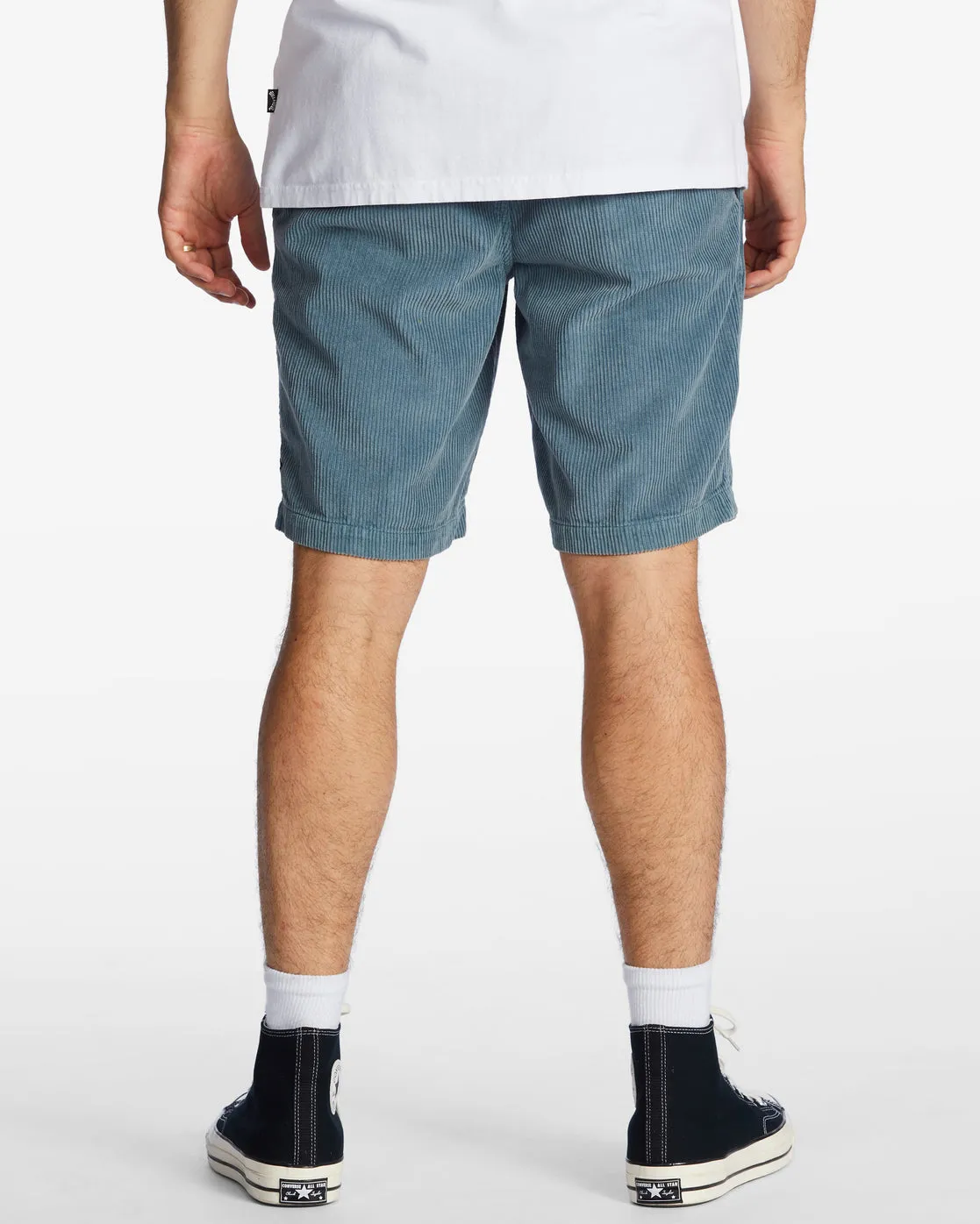 Larry Corduroy 20" Shorts - Smoke Blue