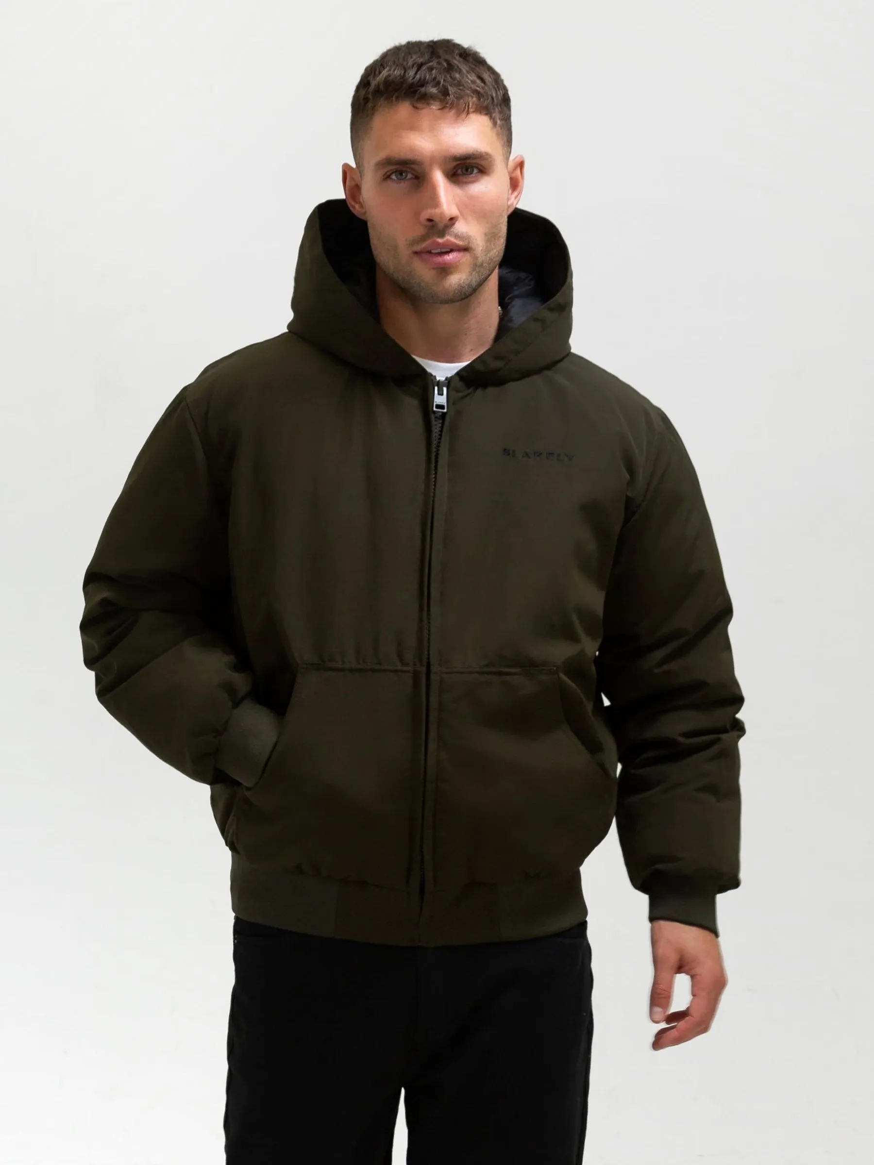 Layton Hooded Jacket - Khaki Green