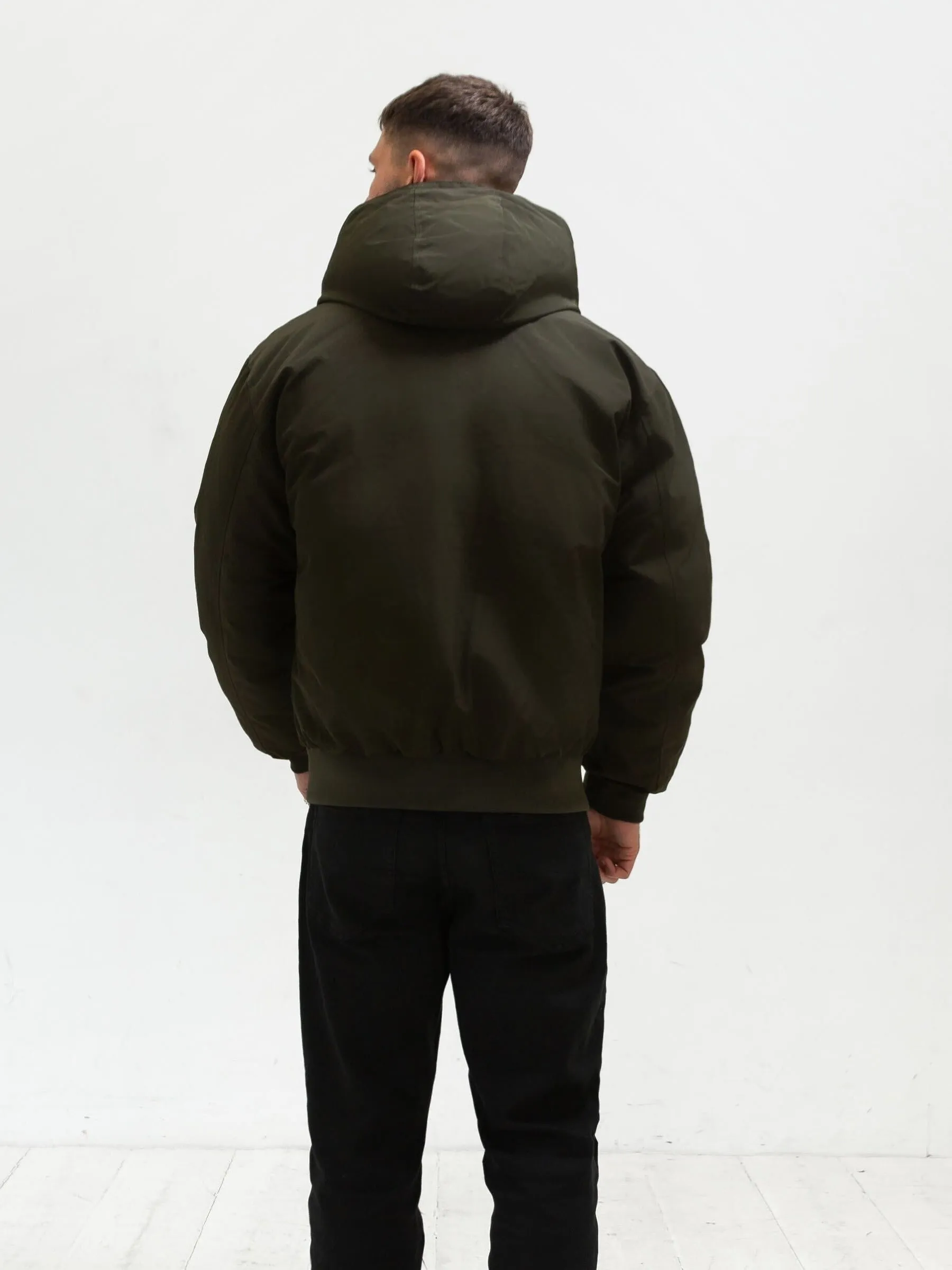 Layton Hooded Jacket - Khaki Green