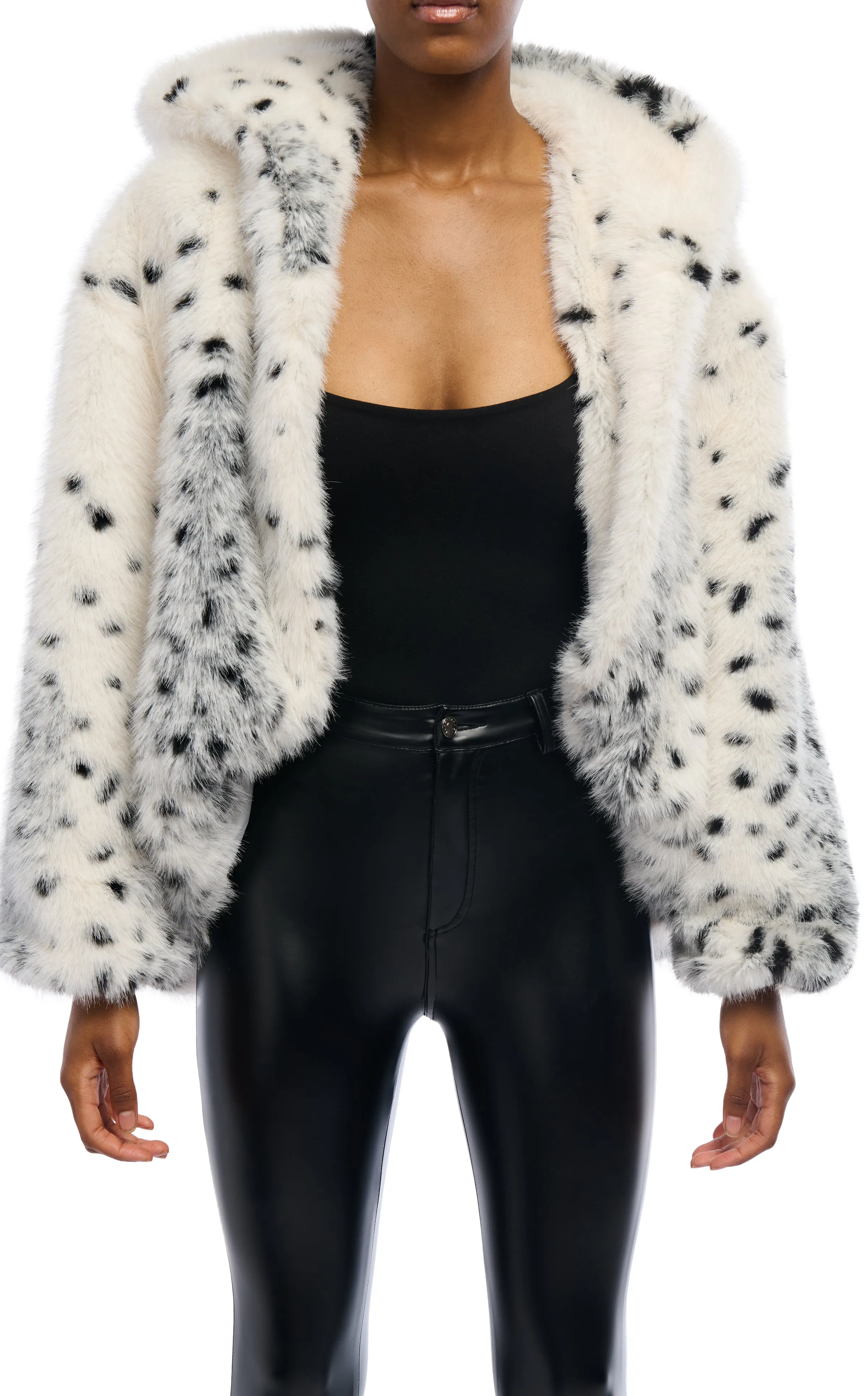 LEO-CITY LEOPARD FAUX FUR JACKET