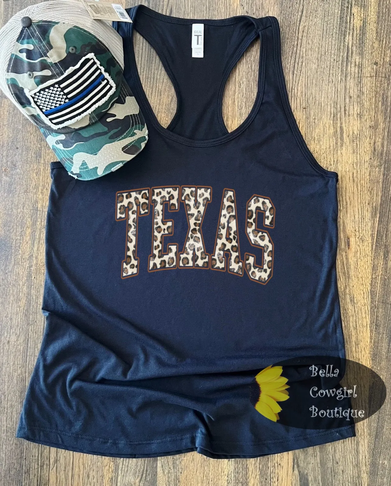 Leopard Texas Women's Tank Top