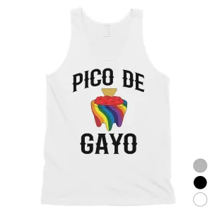 LGBT Pico De Gayo Rainbow Mens Tank Top