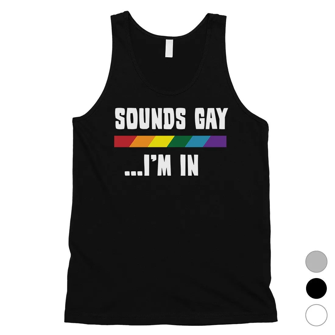 LGBT Sounds Gay Rainbow Mens Tank Top