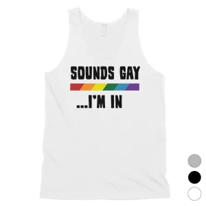 LGBT Sounds Gay Rainbow Mens Tank Top