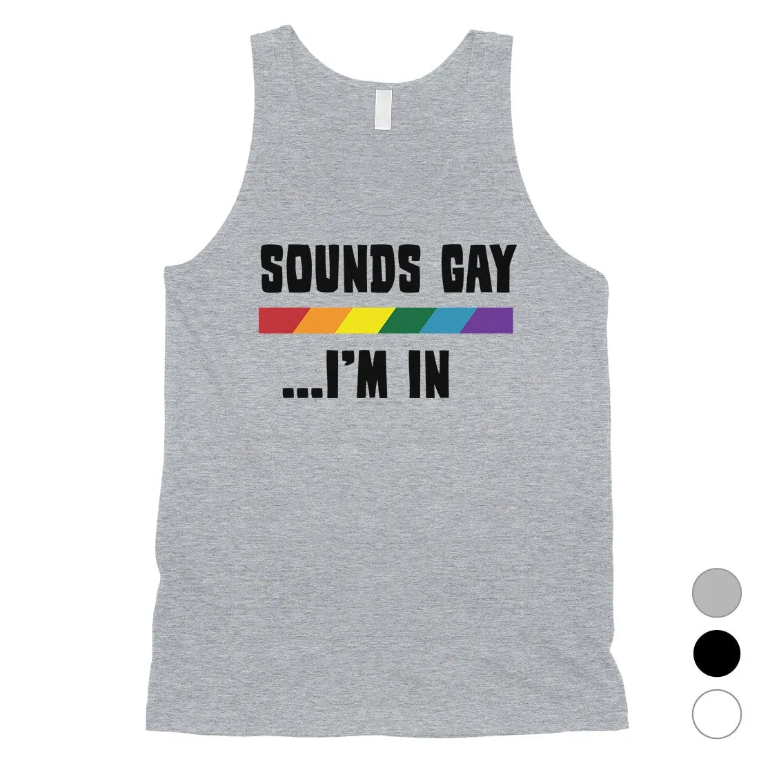 LGBT Sounds Gay Rainbow Mens Tank Top