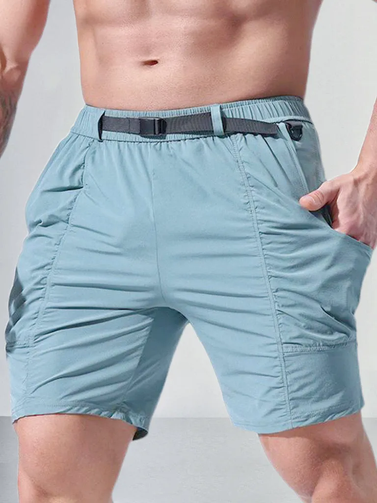 Lightweight Elastic Waist Gym Shorts