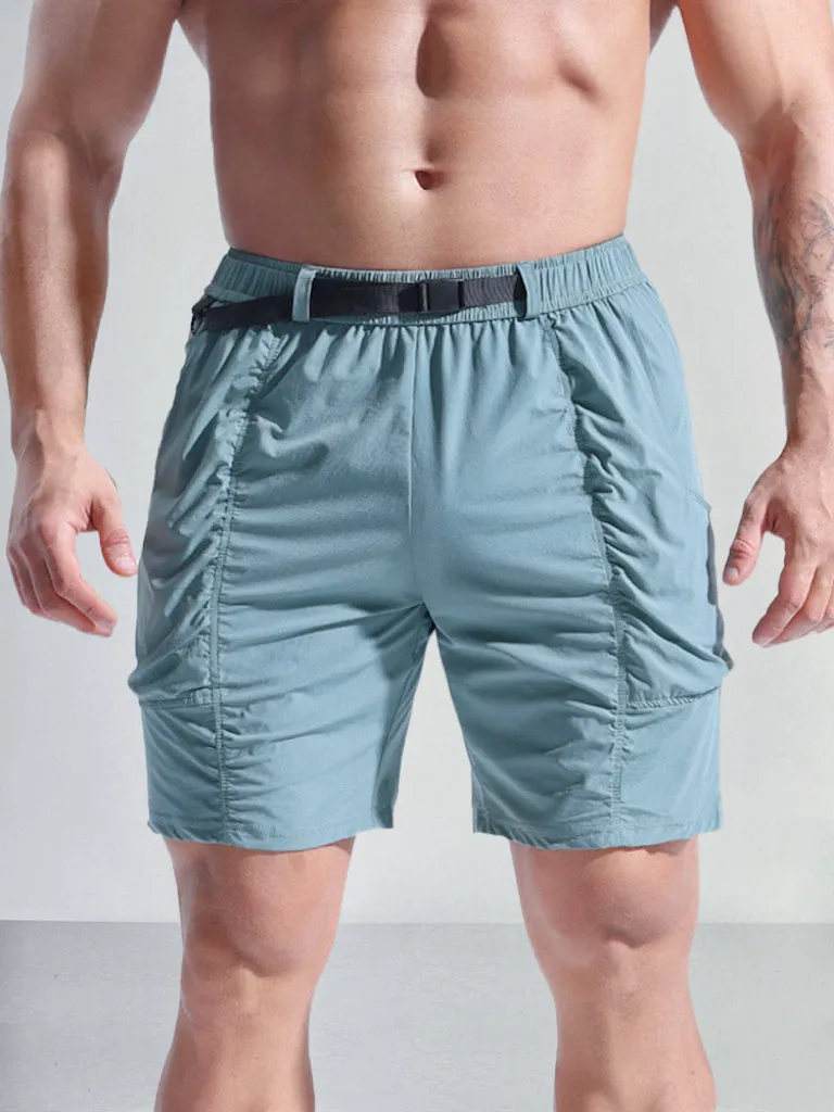 Lightweight Elastic Waist Gym Shorts