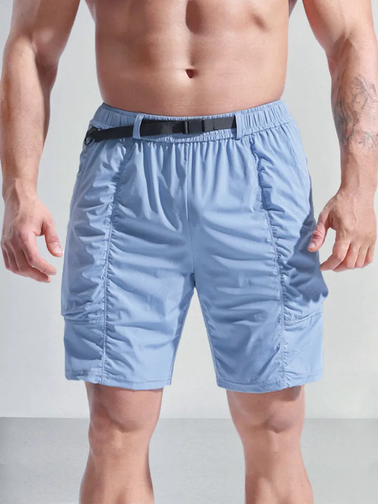 Lightweight Elastic Waist Gym Shorts