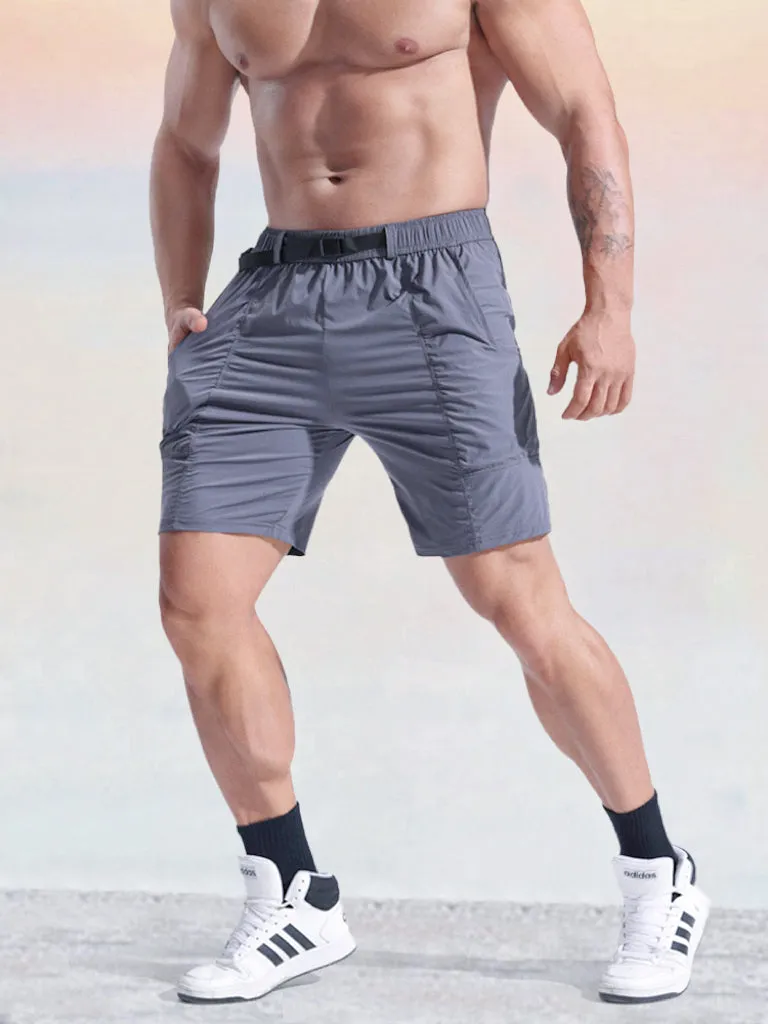 Lightweight Elastic Waist Gym Shorts