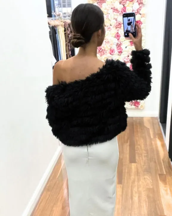 Lori Faux Fur Jacket - Black