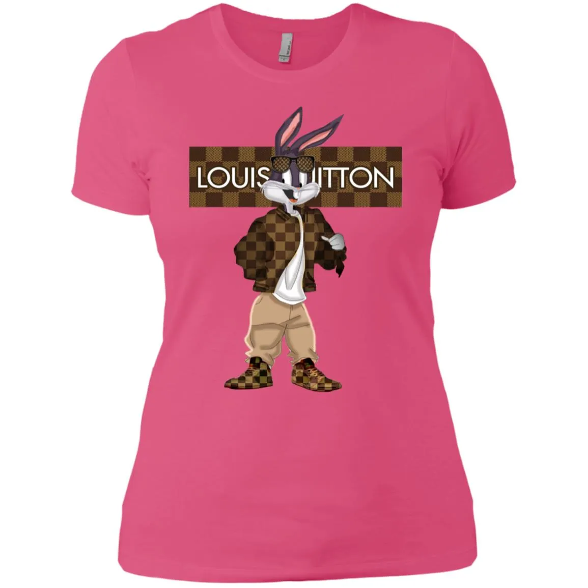 Louis Vuitton Rabbit Beauty T-shirt Women Cotton T-Shirt