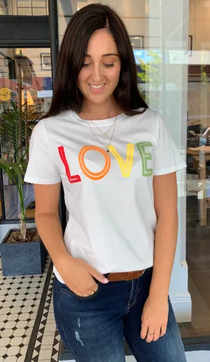 Love Tee White