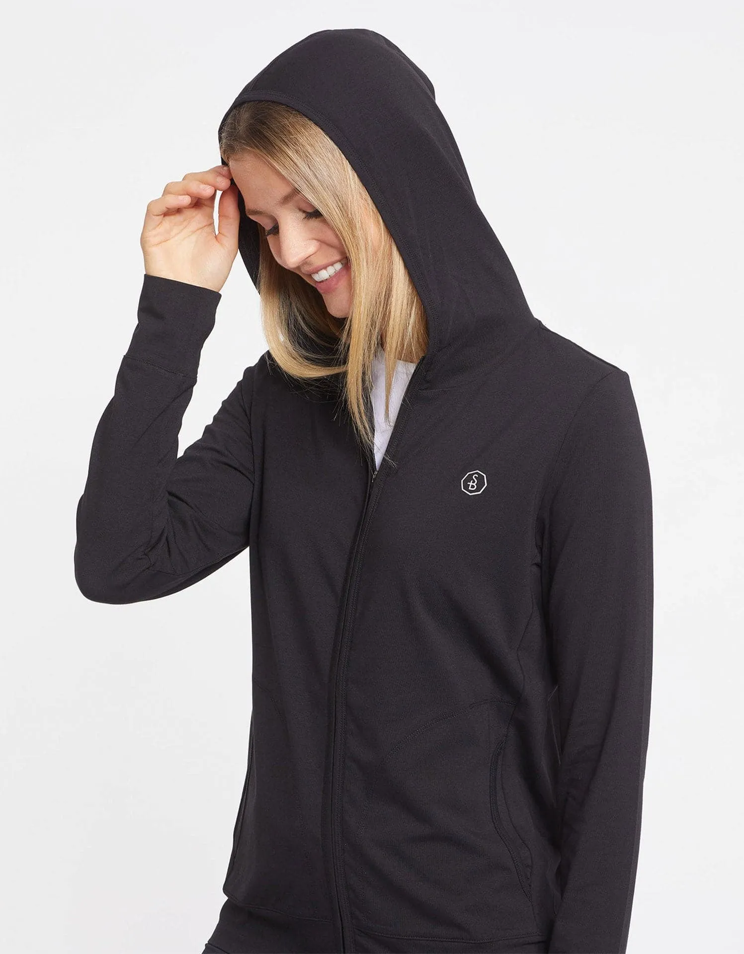 Luxe Hooded Full Zip Top UPF 50  Sensitive Collection