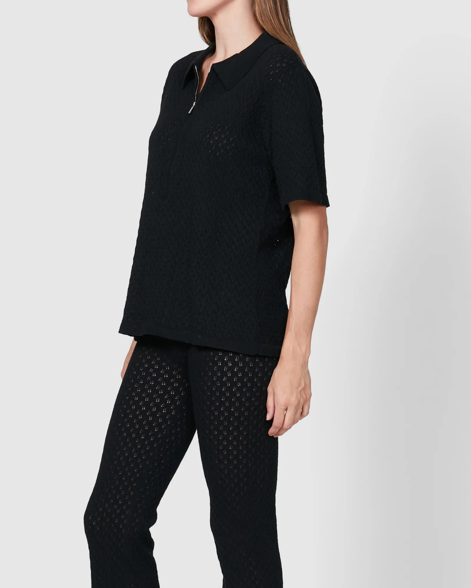 Mallorca Knit Top - Black