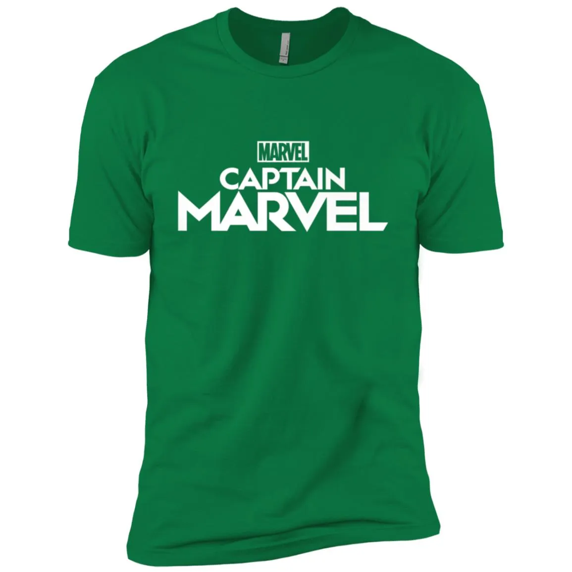 Marvel Captain Marvel Movie Logo White Men Short Sleeve T-Shirt