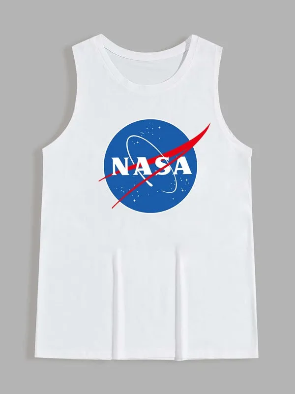 Men Letter Graphic Tank Top