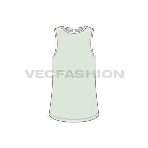 Mens Basic Tank Top Template