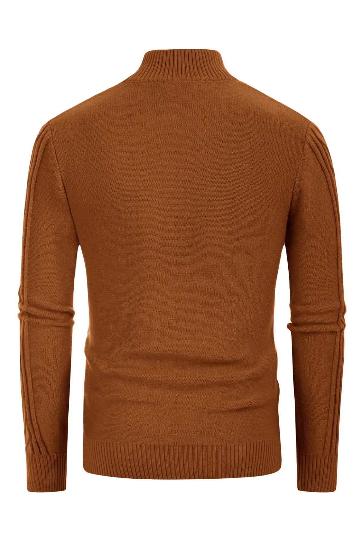 Men's Cable Knit Henley Pullover Sweater Thermal Jumper Sweaters