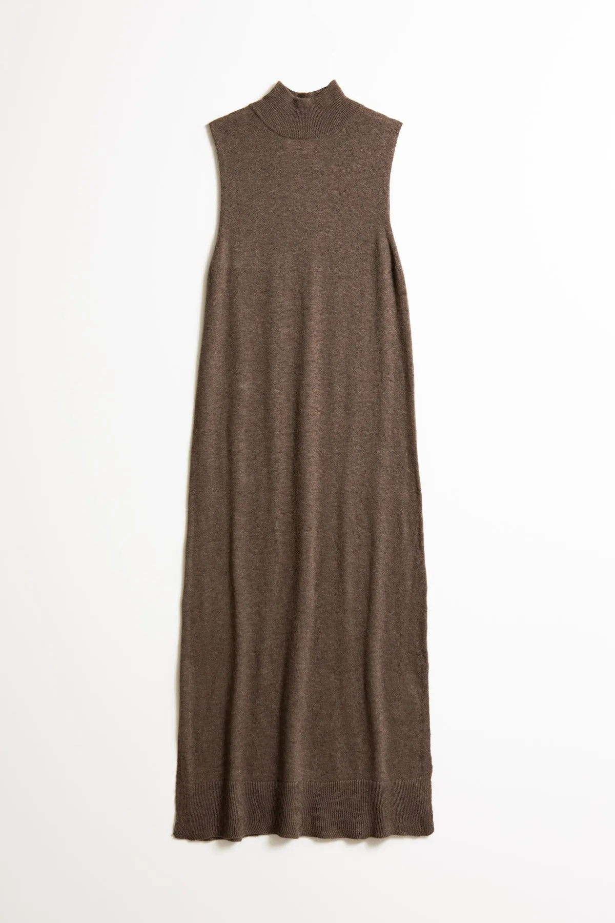 Merino Sweater Dress in Nutmeg Brown