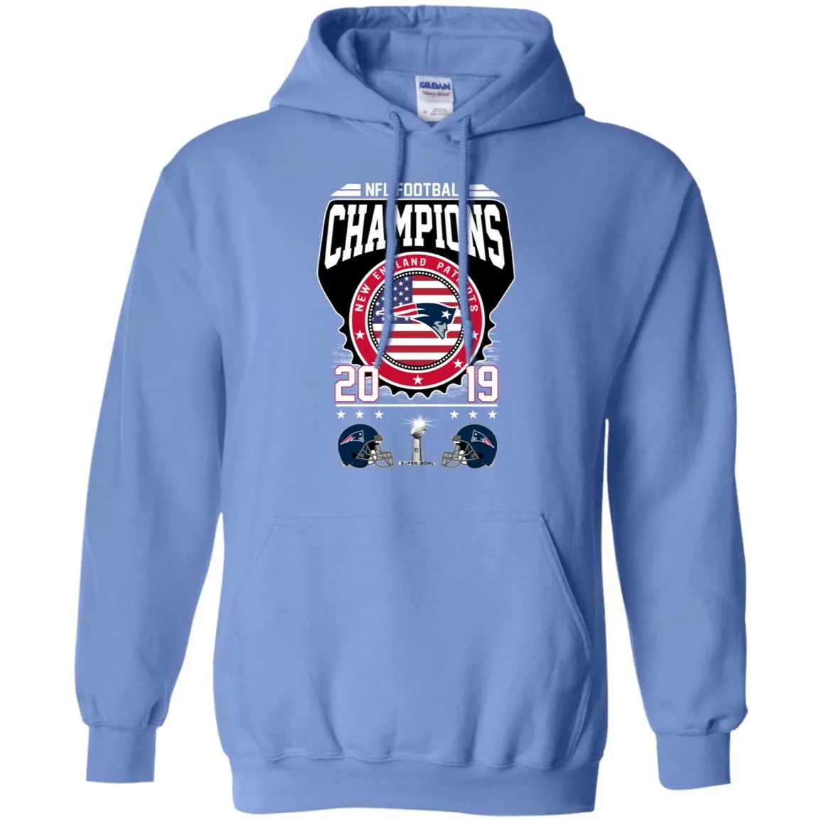 Nfl – Football Champions New England Patriots Super Bowl 2019 Pullover Hoodie Sweatshirt