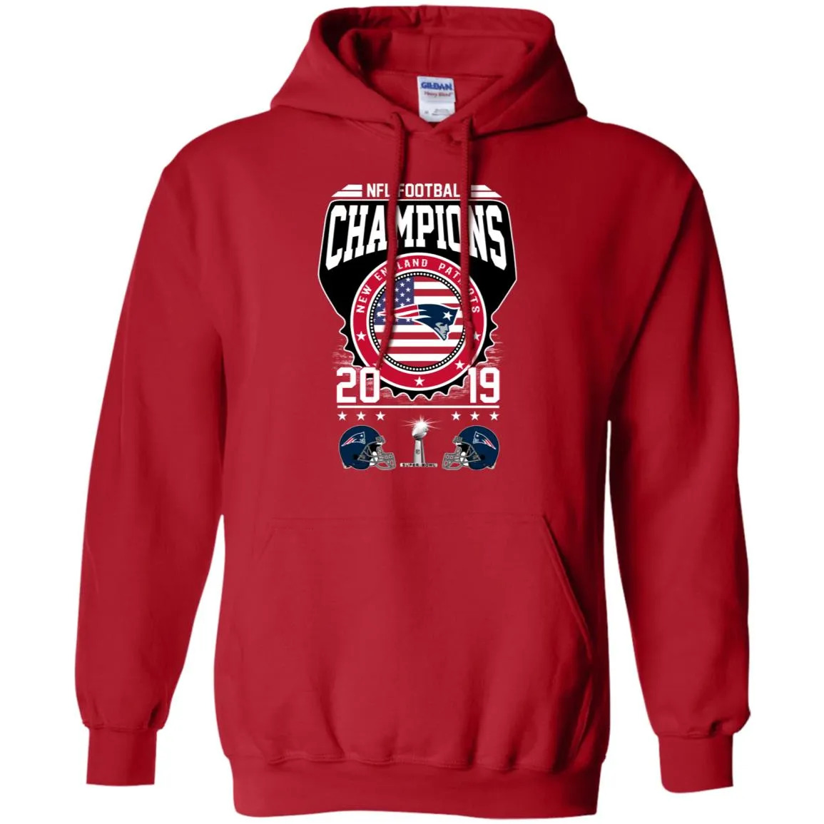 Nfl – Football Champions New England Patriots Super Bowl 2019 Pullover Hoodie Sweatshirt