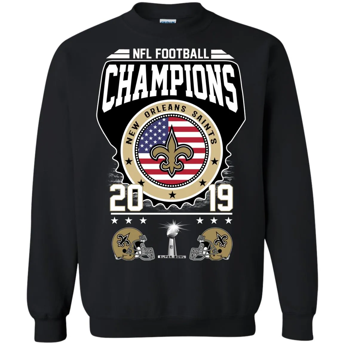 Nfl – Football Champions New Orleans Saints Super Bowl 2019 Crewneck Pullover Sweatshirt