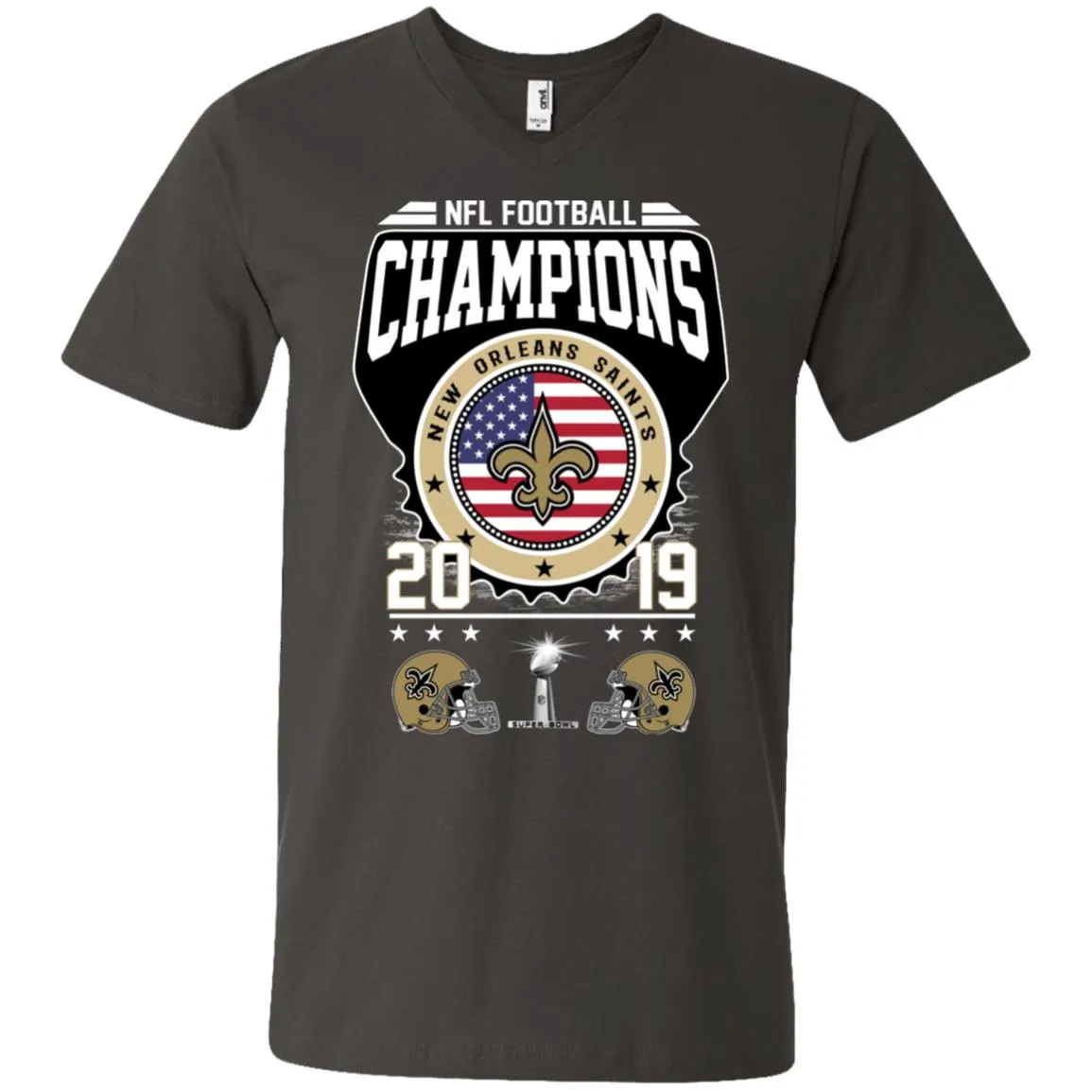 Nfl – Football Champions New Orleans Saints Super Bowl 2019 Men V-Neck T-Shirt